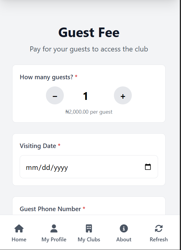 Guest Fee